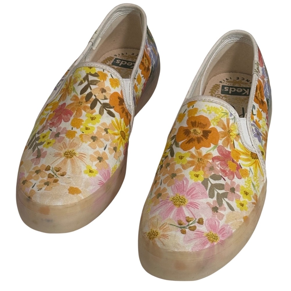 Keds x Rifle Paper Co.‎ Floral Slip On Sneakers Multicolor Women 7.5 W